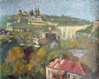 Author - Kamianets-Podilskiy Old Fortress 2008 - Oil On Canvas